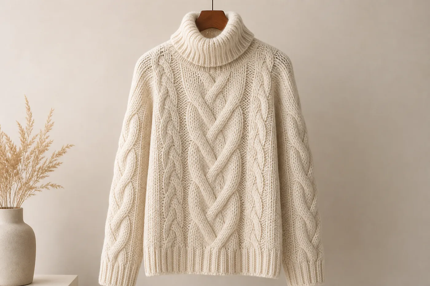 Pull Torsadé en Laine — Serie 12